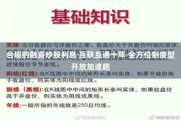 合规的融资炒股利息 互联互通十年 全方位制度型开放加速跑